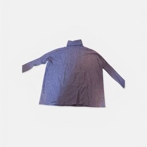 Garnet Hill Purple Cowl Neck Sweater